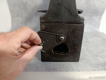 Obrovská komínová velmi stará sbírková žehlička DRAK 9,65kg - 11