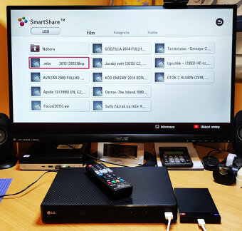 Blu-ray, DVD přehrávač LG BP450 3D - Super stav - 11
