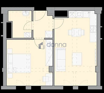 Pronájem bytu 2+kk, 44m², ul. Jankovcova, Praha 7 - Holešovi - 11