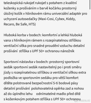 Kombinovaný kočárek Moon Scala Cream 2018 - 11