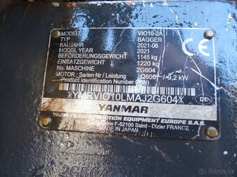 Minibagr Yanmar VIO 10 - 11