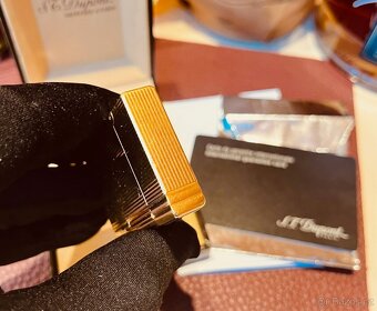 🔥 S.T.Dupont Gatsby, Gold Vertical Lines 18k Zlato - 11