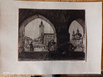 Litografie-praha motiv - 11