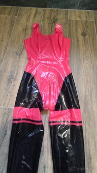 Latexový catsuit pro ženy se dvěma zipy LATE X - 11