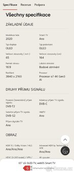 VYMENA OLED65BX TV LG PRÉMIOVÁ AI Smart 4K webOS 165cm Oled - 11