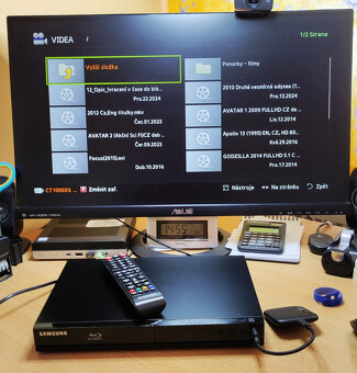 Blu-ray, DVD přehrávač SAMSUNG BD-J4500R - Super stav - 11