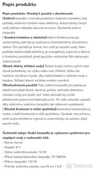 Solární fontána venkovní - 11