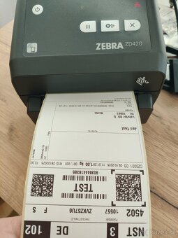 Tiskárna štítků Zebra ZD420 ZD 420 DT 203dpi Bluetooth LAN - 11