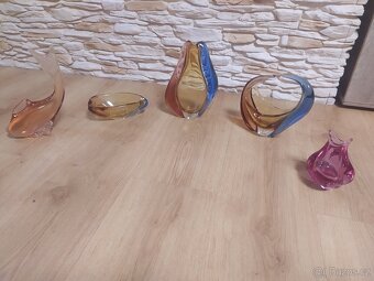 KOLEKCE HUTNÍHO SKLA - 5ks - 11