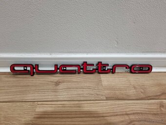 Audi QUATTRO NAPIS OZNACENIE LOGO DO MASKY - 11