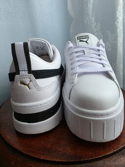 Puma nové tenisky platformy kožené boty - 11