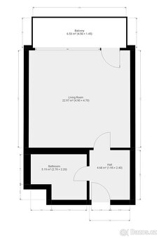 Pronájem bytu 1+kk, Střídavá, Vysočany, 19500 Kč/měs, 34 m2 - 11