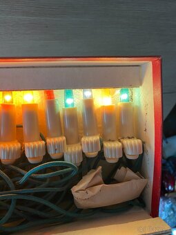 staré vánoční ozdoby světýlka svíčky vánoční ozdoby - 11