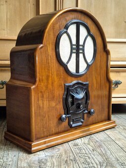 Starožitné rádio Telefunken 341WL, 1931/32, velká kaplička - 11