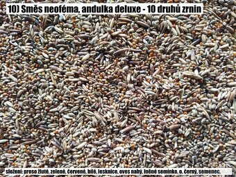 Zrniny, směsi zrnin pro papoušky a holuby - osobně/poštou - 11