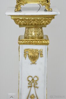 Zámecké podlahové lampy - mramor - bronz - 218 cm - 11
