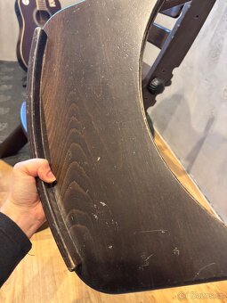 Tmavě hnědá dřevěná rostoucí dětská židle Geuther - 11