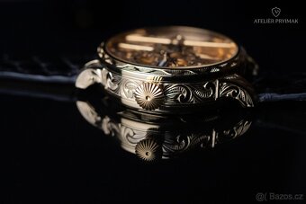 Starožítné skeletové 8-denní hodinky HEBDOMAS 1900 - 11