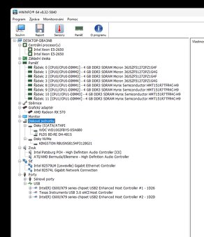 počítač HP Z620, 2x Xeon E5, 32 GB, Radeon RX570 - 11