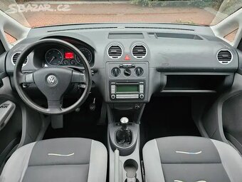 VW Caddy 1.9 TDI 77kW,klima,bez koroze,tažné,výhřev,serviska - 11