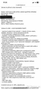 Audi Q5 2.0 tdi 140kW/190HP LED max. vybava S-line 129000km - 11