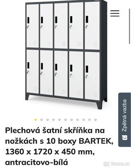 Plechová šatní skříň - 11