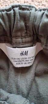 Chlapecké bavlněné,plátěné kalhoty Cargo 164/170 H&M - 11