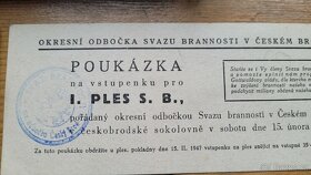SVAZ BRANNOSTI - pamětní dýka a dokumenty 1945-1949 - 11