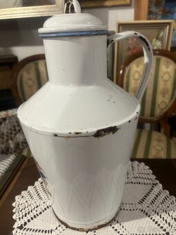 Starší smaltovaná konvice Bonyhád 38cm - 11