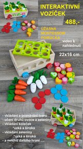 Dřevěné montessori naučné hry a pomůcky - 11