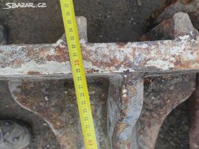 Staré železné sloupy, litinové sloupy, sloup, 5 ks - 11