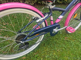 24" dívčí juniorské silniční kolo B-TWIN, rám 13" - 11