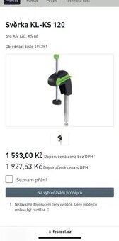 FESTOOL KAPEX KS 120 REB+ další svěrka a 3 kotouče - 11
