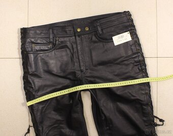 Kožené šněrovací kalhoty Polo 2XL-49x89x117x20 cm - 11