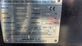 Vysokozdvižný vozík Capstan 1,8 LPG - 11