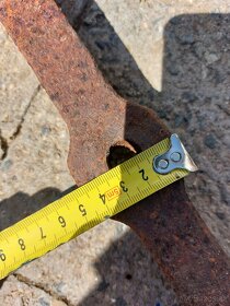 Železná přední (točna) náprava na vůz za koně 157 cm - 11