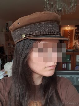Vintage kožená čepice, Prinz Heinrich, kapitánka - 11