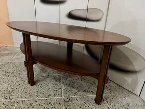 Krásný NOVÝ Dřevěný oválný vysoký konferenční stůl - 11