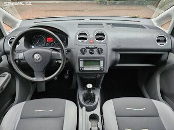 VW Caddy 1.9TDI 77kW,klima,bez koroze,tažné,výhřev,serviska. - 11