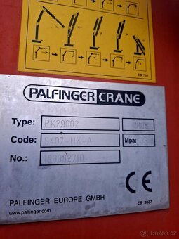 Výkonná hydraulická ruka PALFINGER PK 29002 G, 21 m, naviják - 11