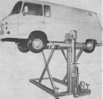 Nemecky nůžkový 2T hydraulicky zvedák DDR - 11