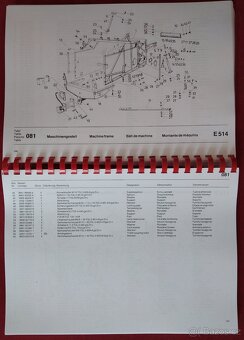 Kombajn E 514 návod + kat. dílů + katalog dílů motor IFA - 11
