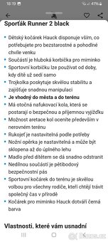 Sportovní kočárek Hauck runner 2 - 11