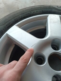 Alu 4x100 R15 ET38 6J15 obuto na celoroční 185/65/R15 - 11