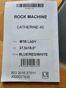 Prodám dámské kolo Rock Machine Catherine 40 - 11