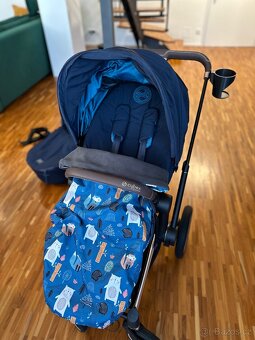 Cybex e-Priam nautical blue korba + seatpack + doplňky - 11