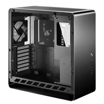 PC skříň Jonsbo UMX4 Black Window, hlíníková, RGB podsvícení - 11