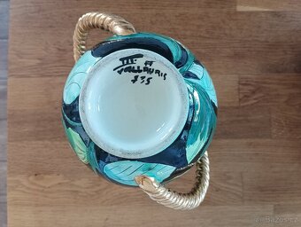 FAJÁNS VÁZA S MÍSOU HÉLÉNE UGO VALLAURIS PROVENCE FRANCE - 11