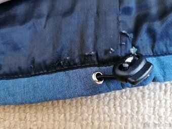 Vyteplený modře žíhaný softshellový kabát Shara, v. M - 11