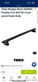 Prodám příčníky THULE na subaru forester 2011+ - 11